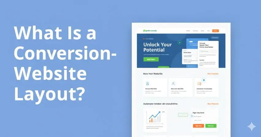 Conversion-focused website design layout improving user experience and business results for UK companies.